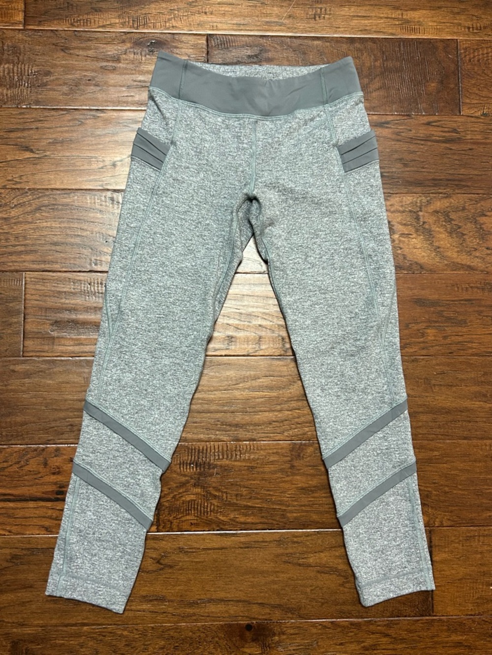 Lululemon Ivivva Girls Leggings Size 14 Gray High Rise Athletic